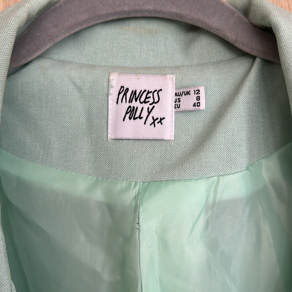 Princess Polly Seafoam / Blue Blazer - Picture 4 of 9